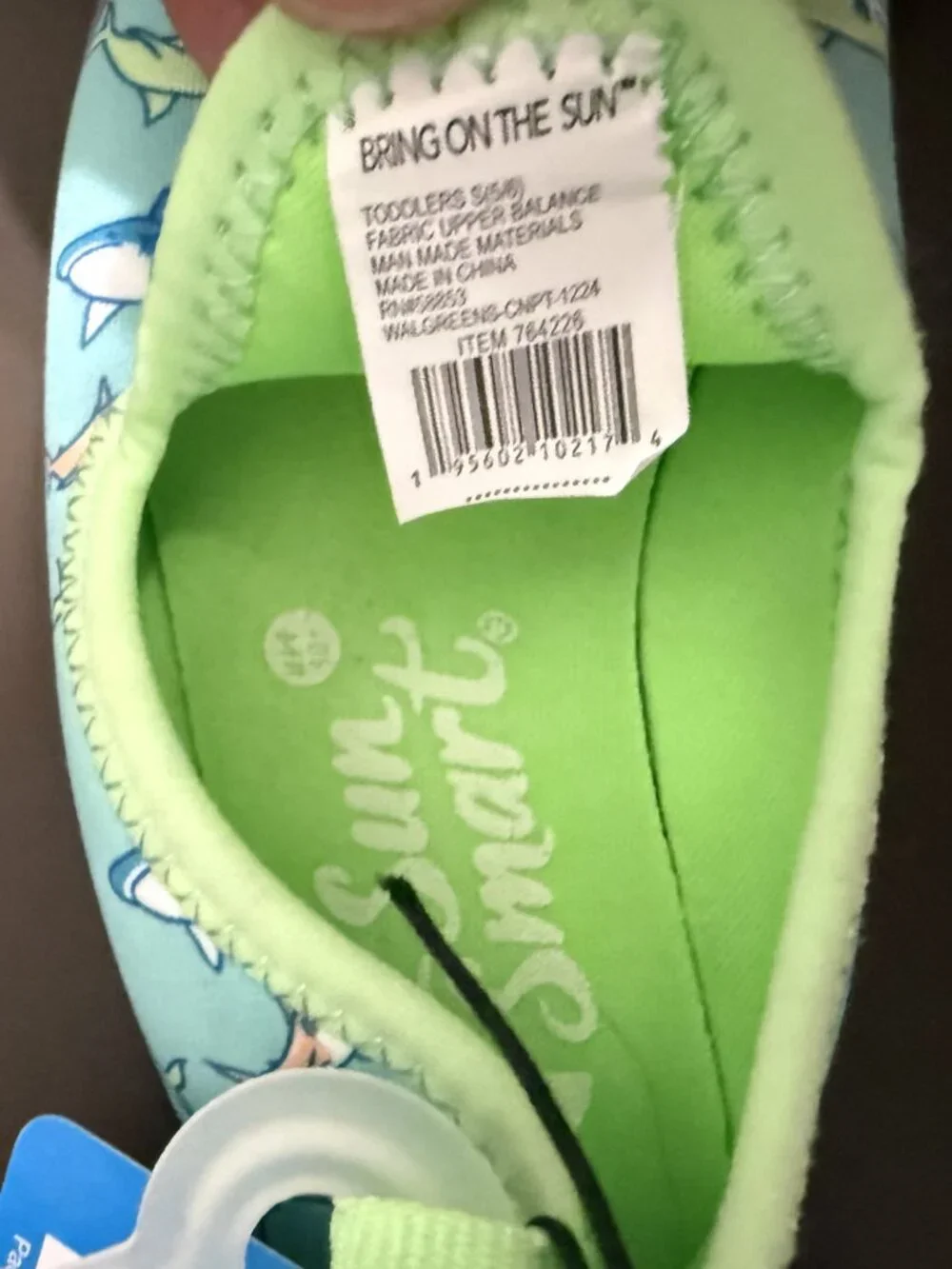 Sun Smart Toddler Water Shoes Size - S (5/6)
